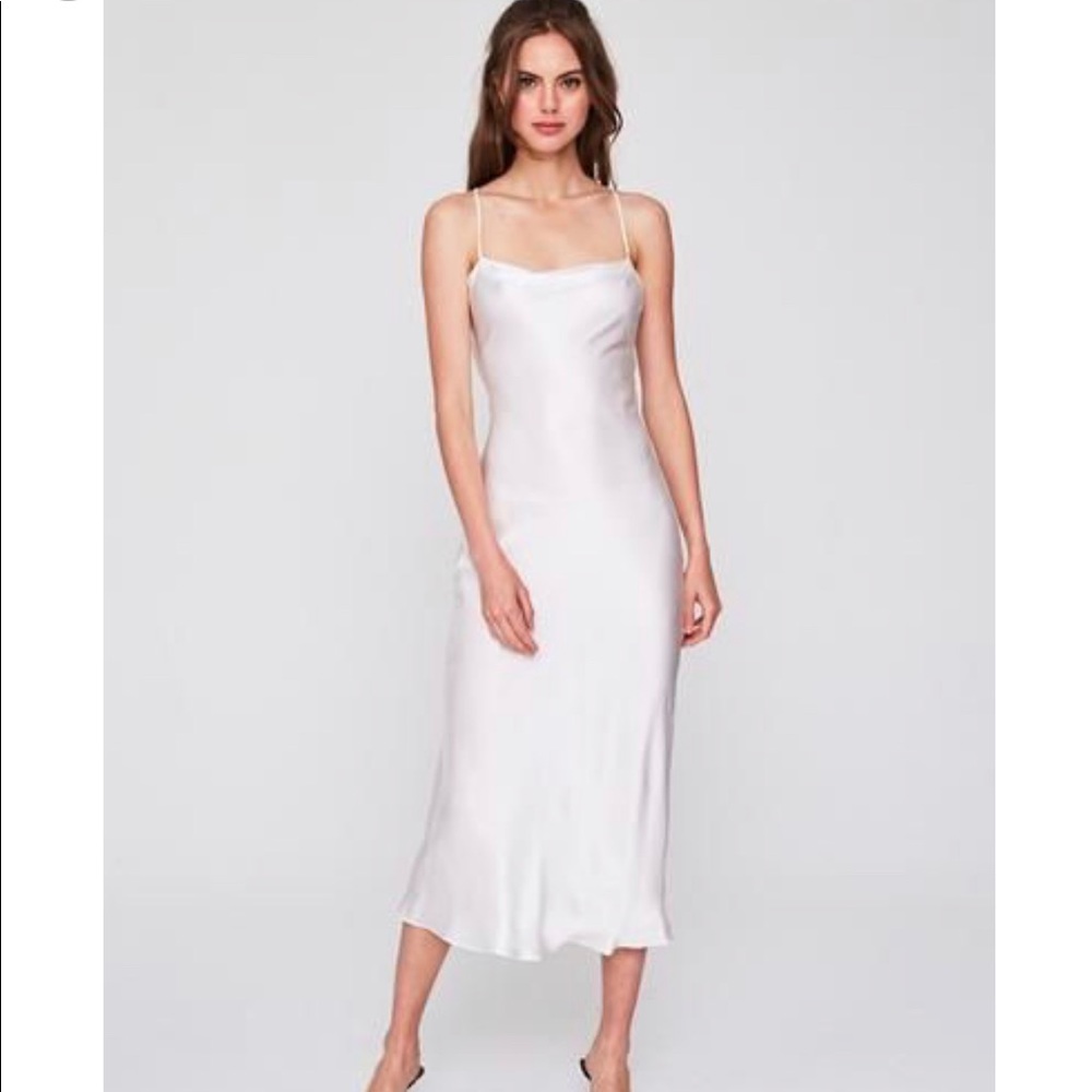 Stone Cold Fox White Silk Temptation Gown / Slip